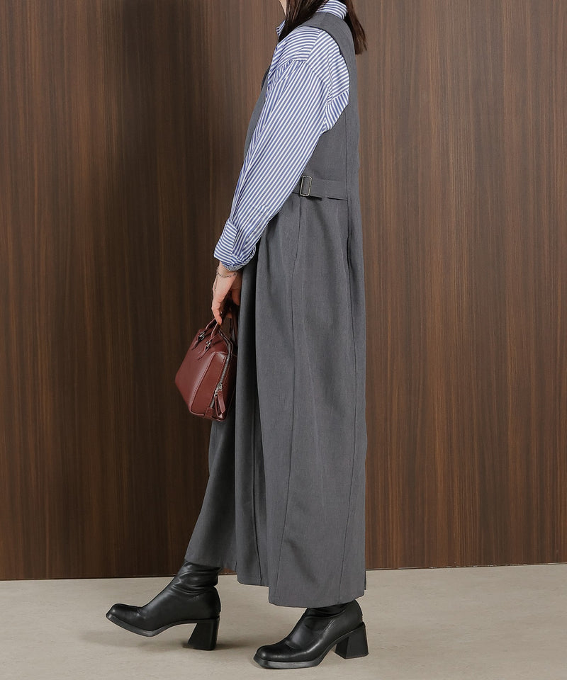 【着回し力抜群！体型カバーも叶える】コクーン ジャンパー スカート