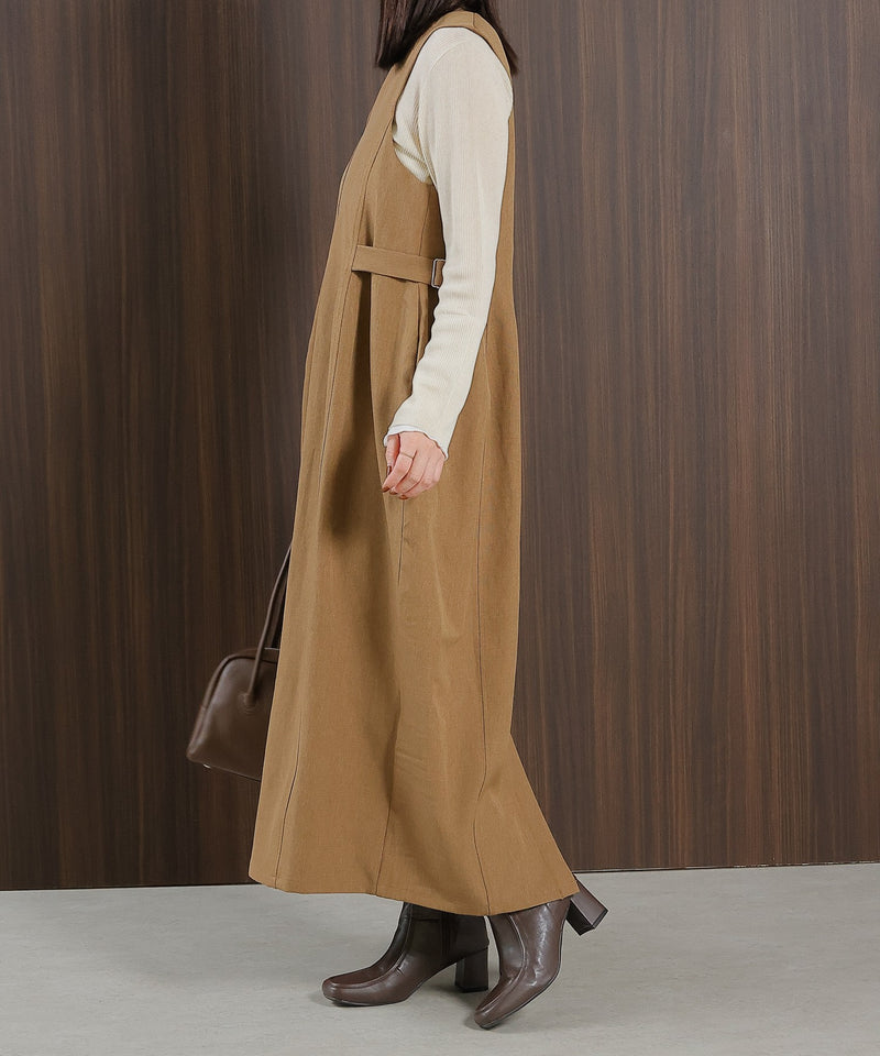 【着回し力抜群！体型カバーも叶える】コクーン ジャンパー スカート