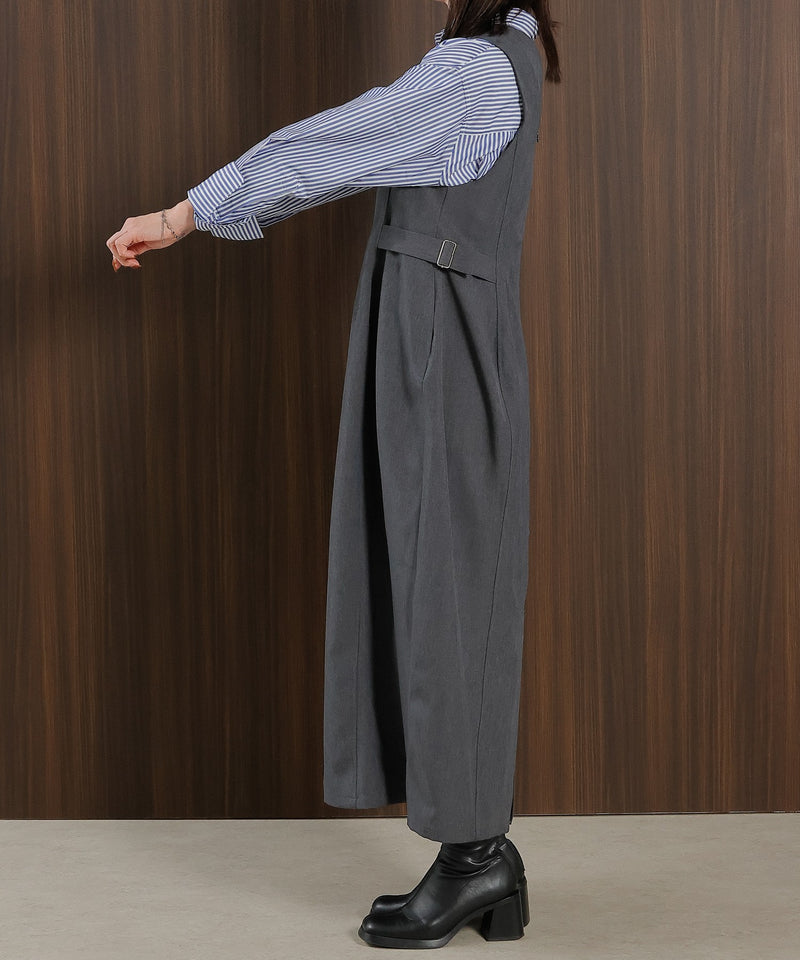 【着回し力抜群！体型カバーも叶える】コクーン ジャンパー スカート