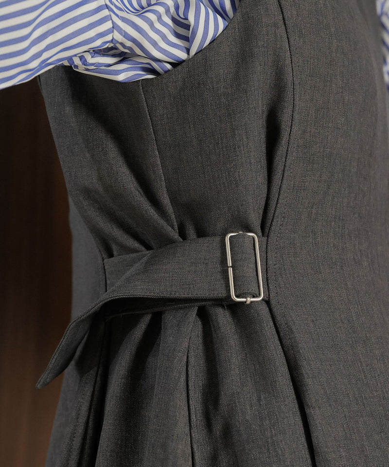 【着回し力抜群！体型カバーも叶える】コクーン ジャンパー スカート