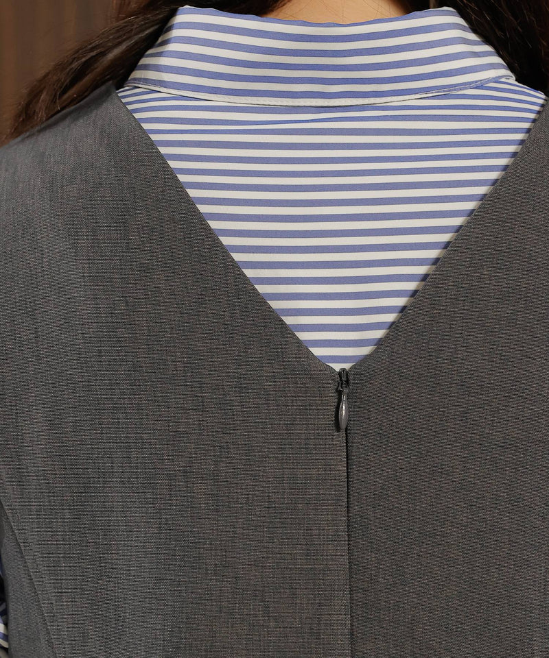 【着回し力抜群！体型カバーも叶える】コクーン ジャンパー スカート