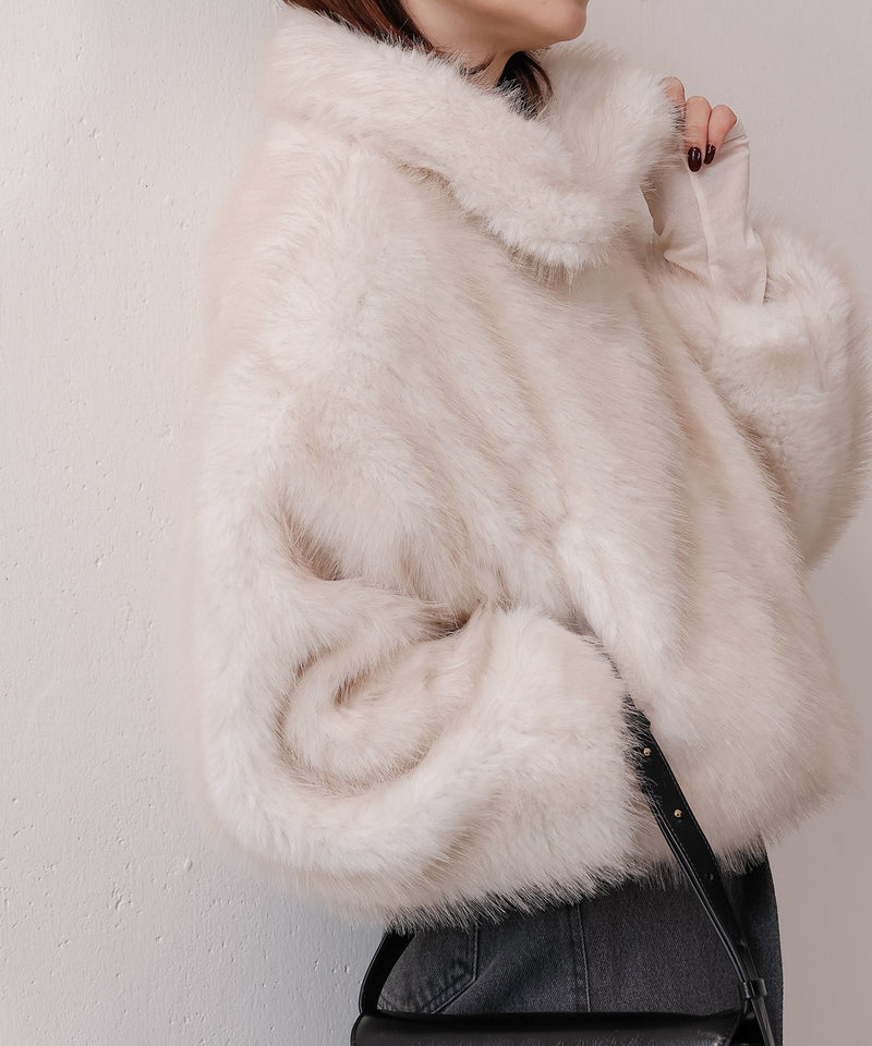 【冬映えファー】ミックスファーコート