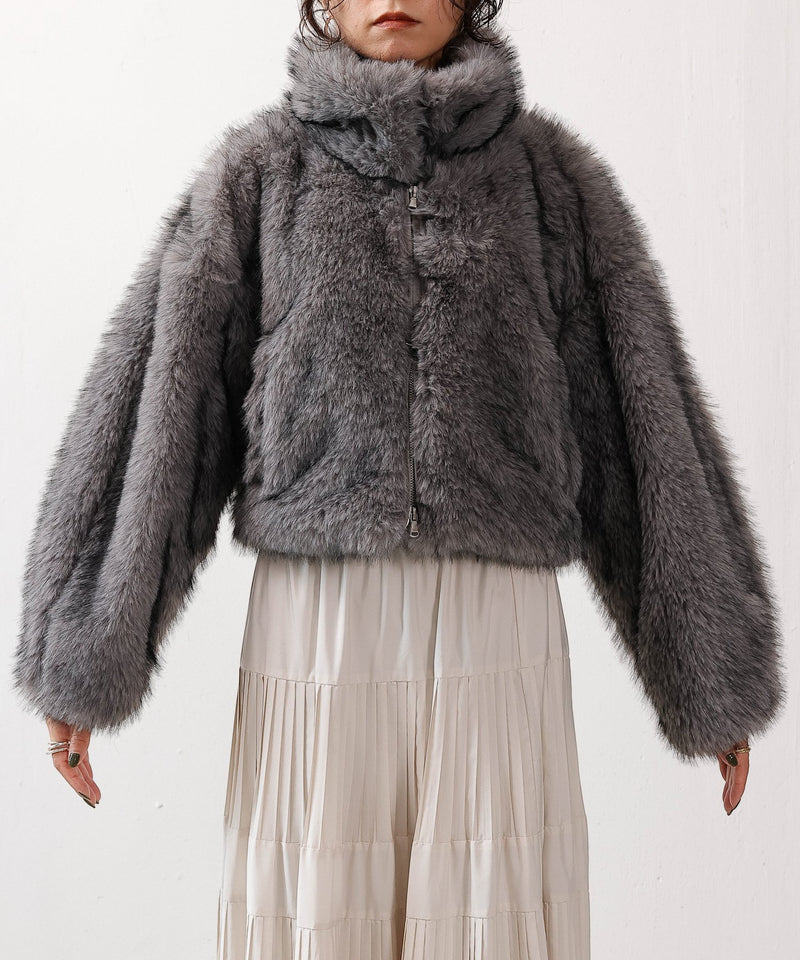 【冬映えファー】ミックスファーコート