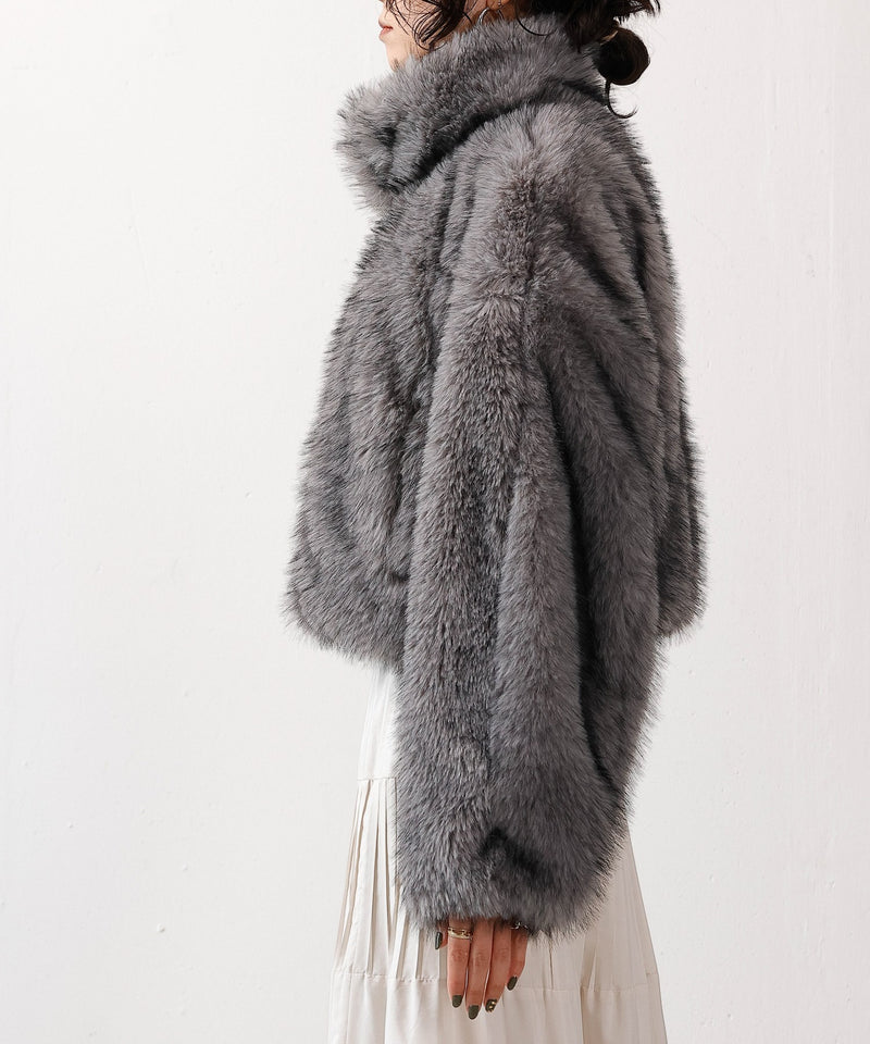 【冬映えファー】ミックスファーコート
