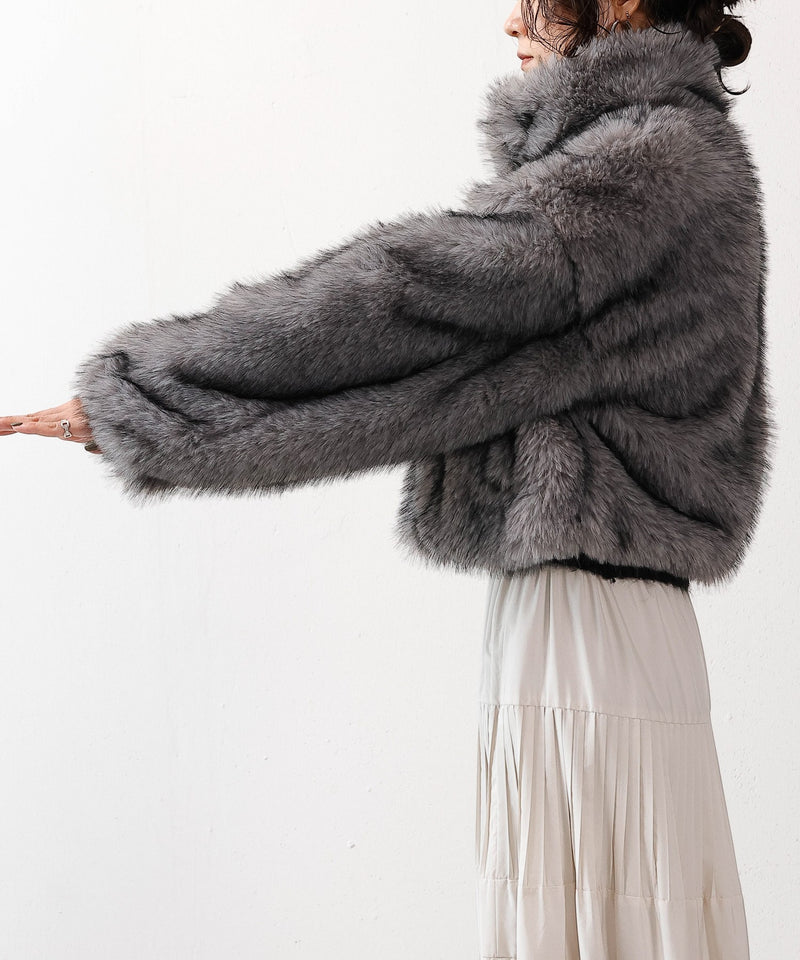 【冬映えファー】ミックスファーコート