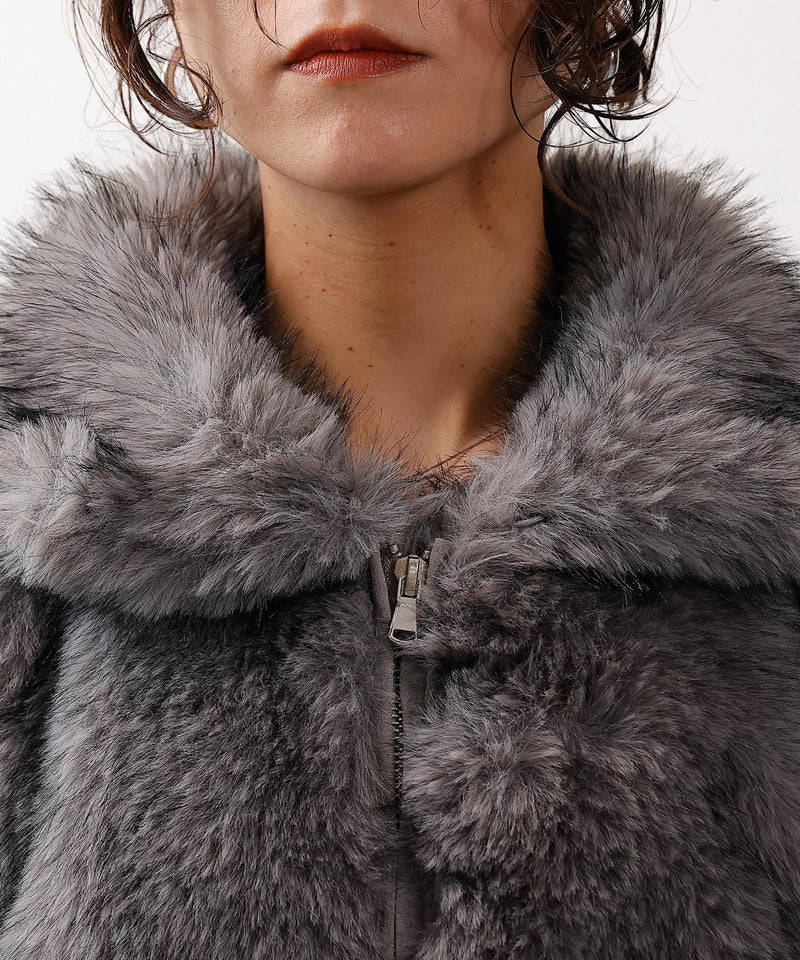 【冬映えファー】ミックスファーコート