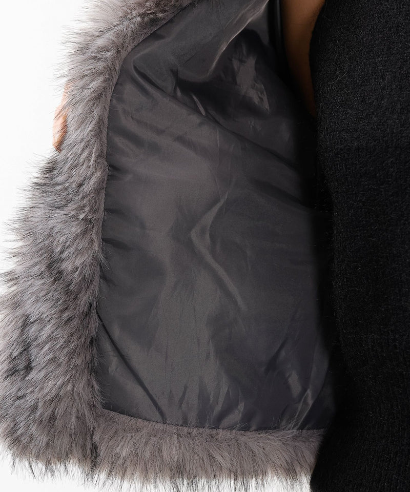 【冬映えファー】ミックスファーコート