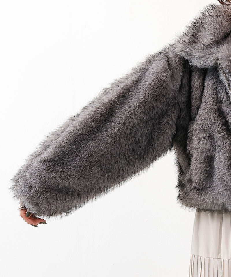 【冬映えファー】ミックスファーコート