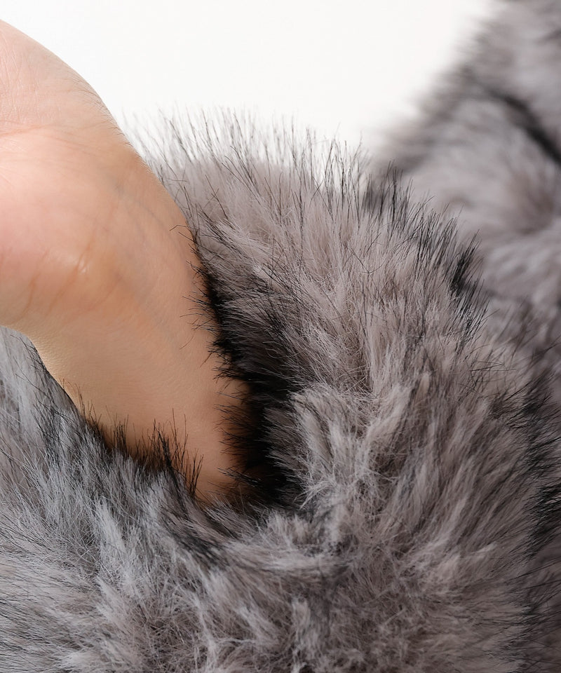 【冬映えファー】ミックスファーコート