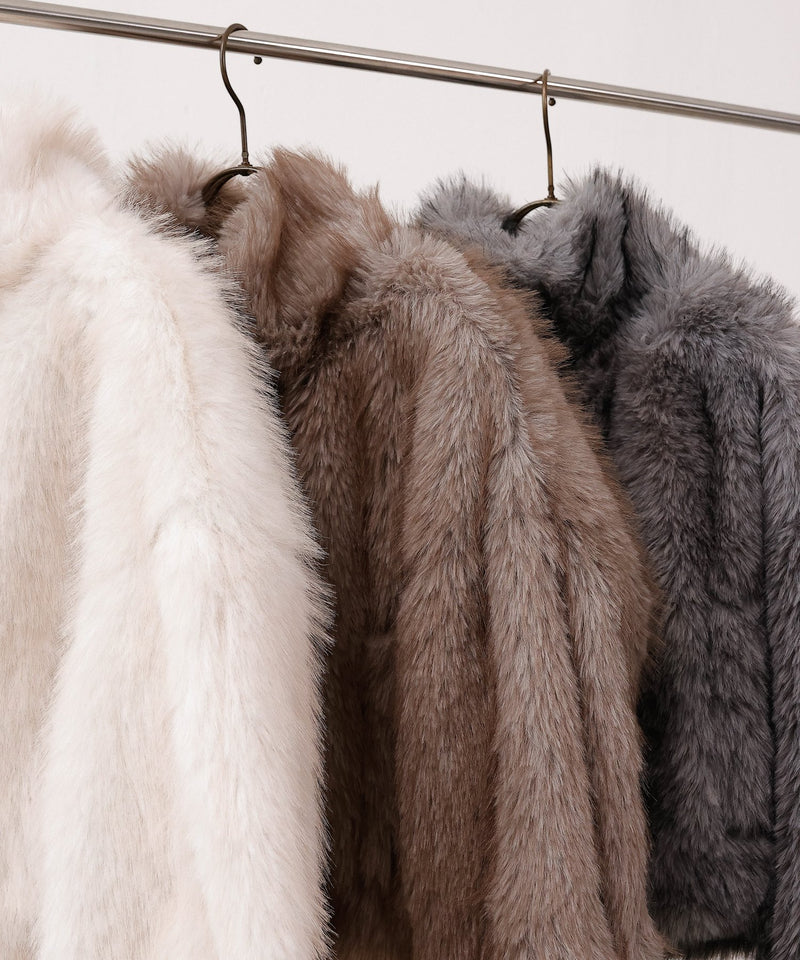 【冬映えファー】ミックスファーコート
