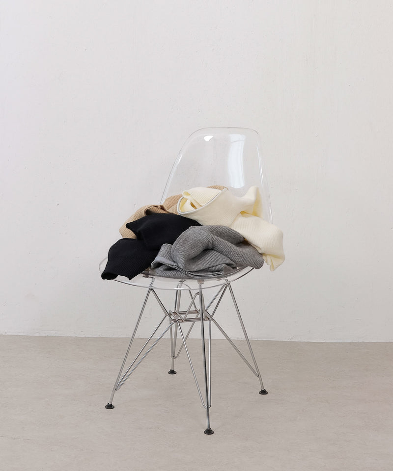 ダブルジップ ニットベスト