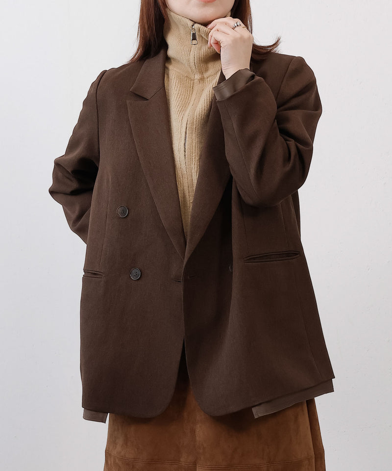 ダブルジップ ニットベスト