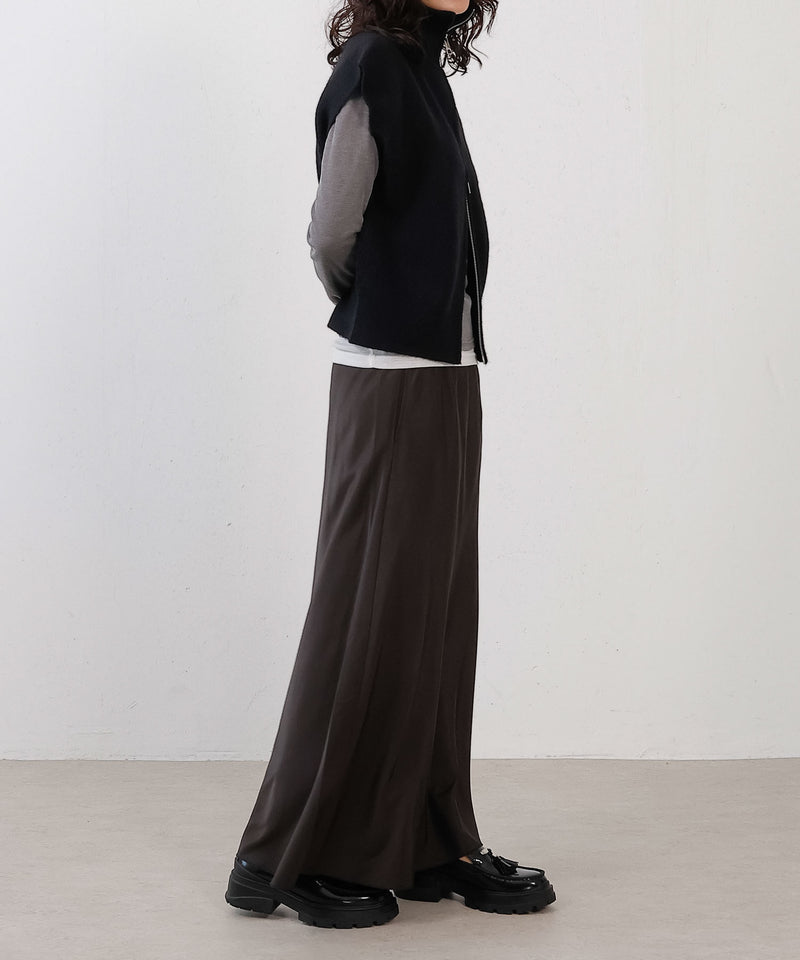 ダブルジップ ニットベスト