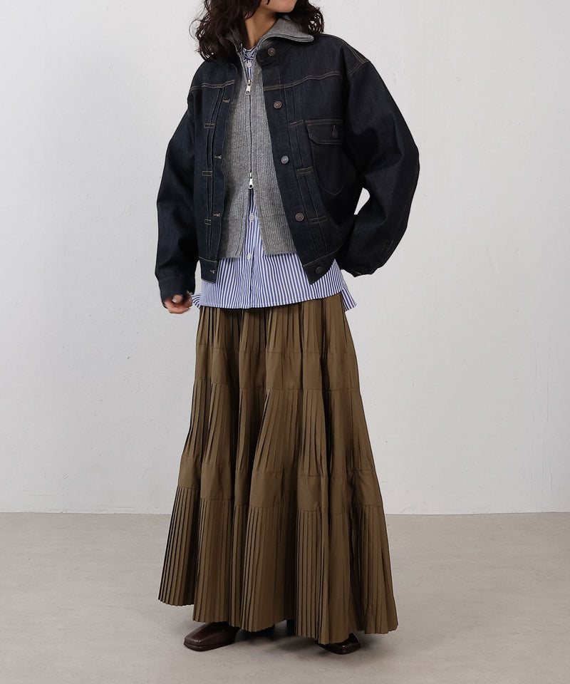 ダブルジップ ニットベスト