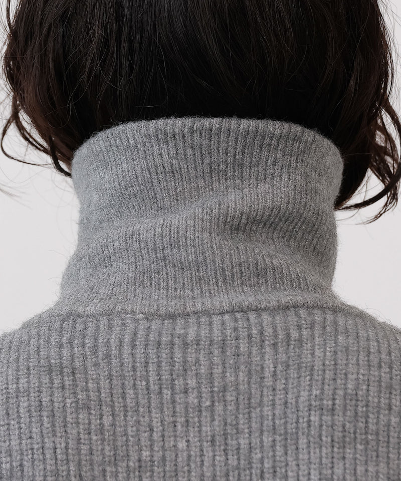 ダブルジップ ニットベスト