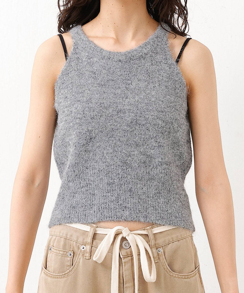 ニットキャミソール カーディガン 2点セット