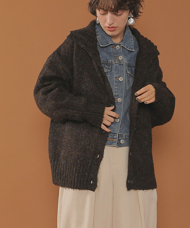 ブラウン<br>身長:160cm 着用サイズ:M