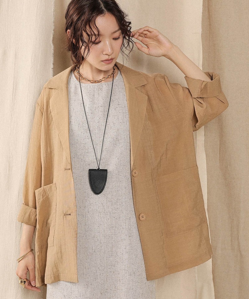 シアー テーラード ジャケット