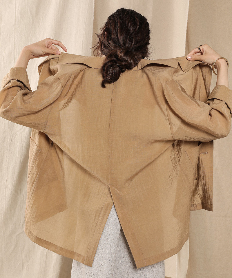 シアー テーラード ジャケット