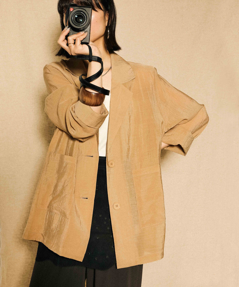 シアー テーラード ジャケット