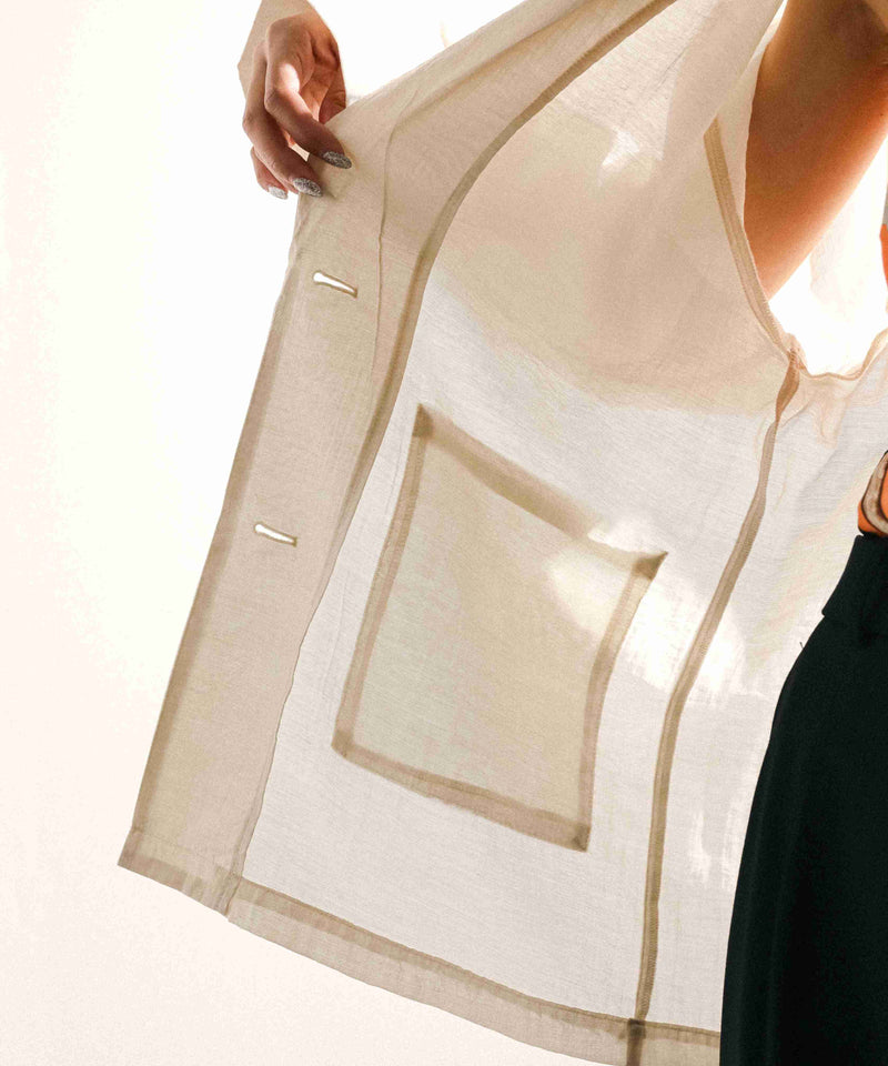 シアー テーラード ジャケット