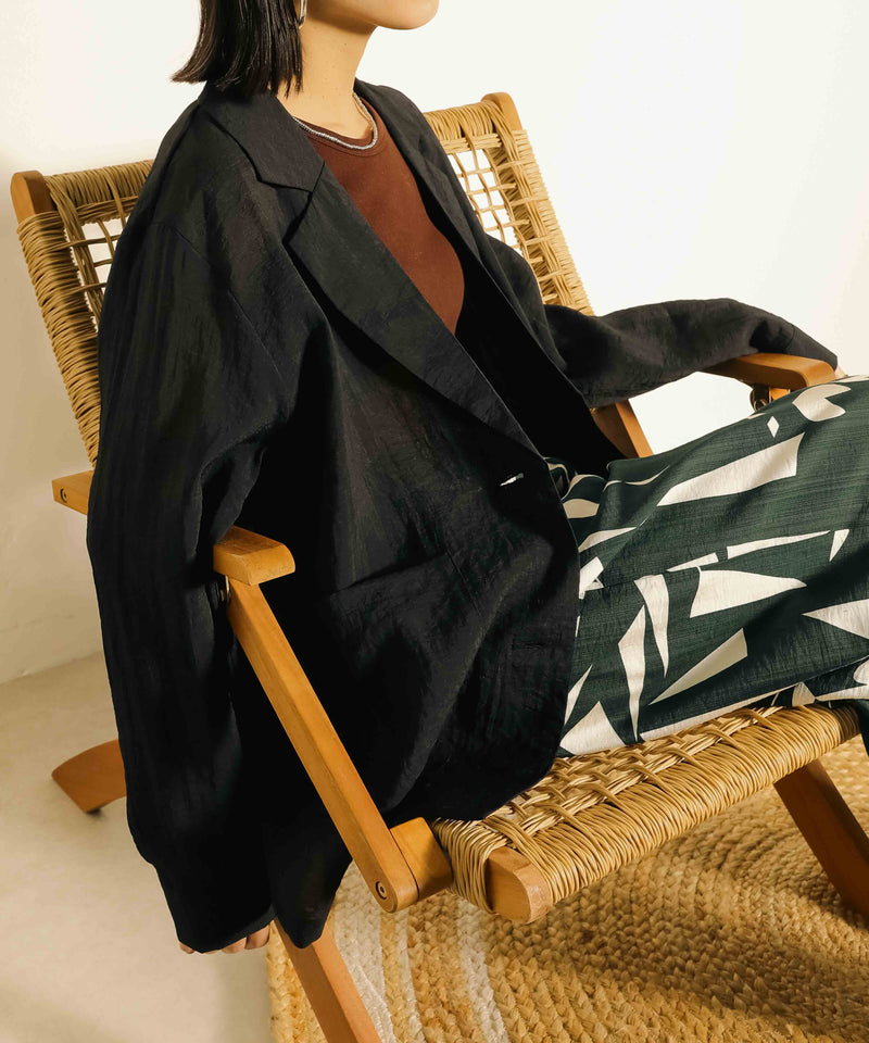 シアー テーラード ジャケット