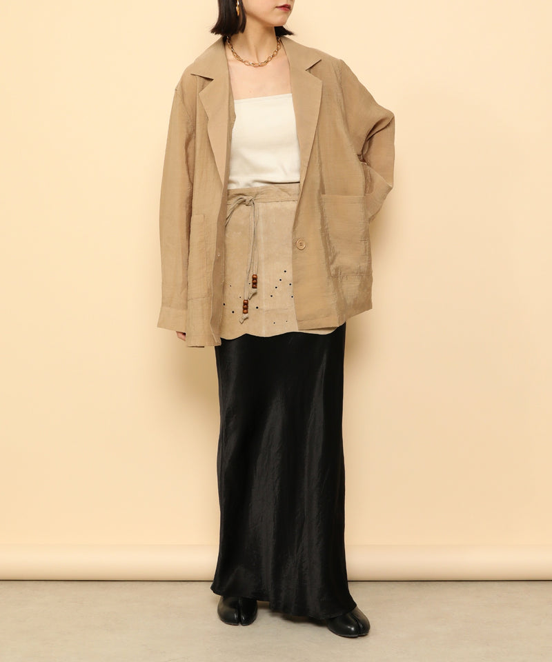 シアー テーラード ジャケット