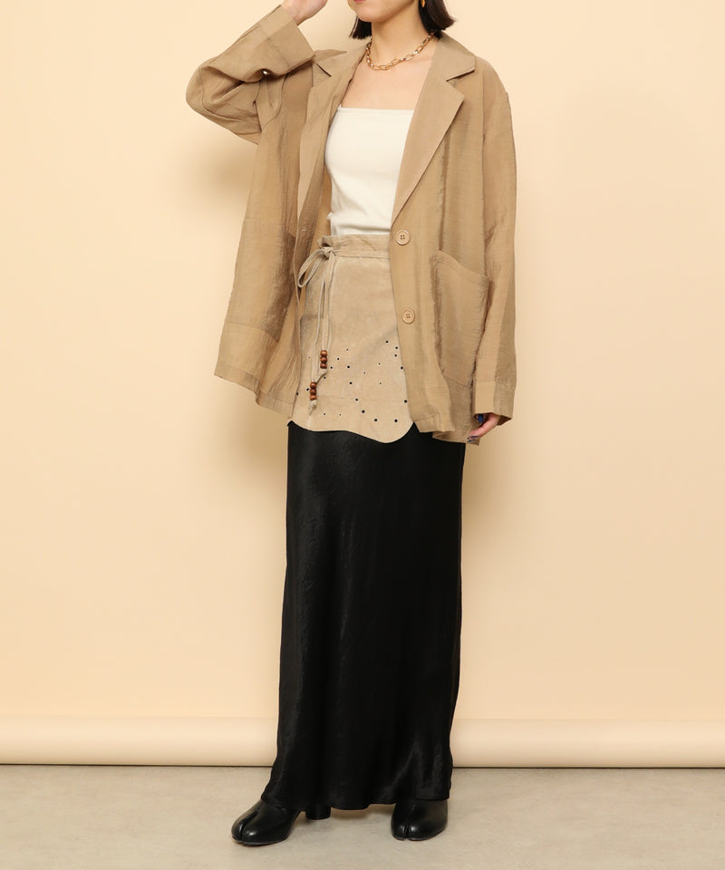 シアー テーラード ジャケット