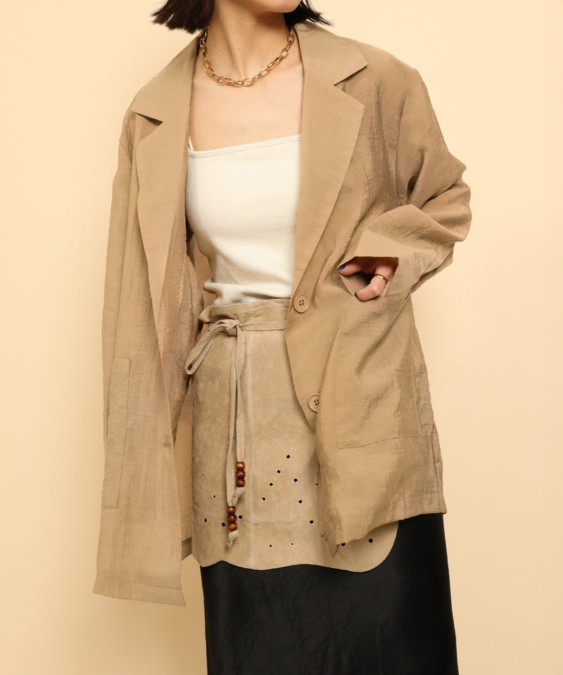 シアー テーラード ジャケット