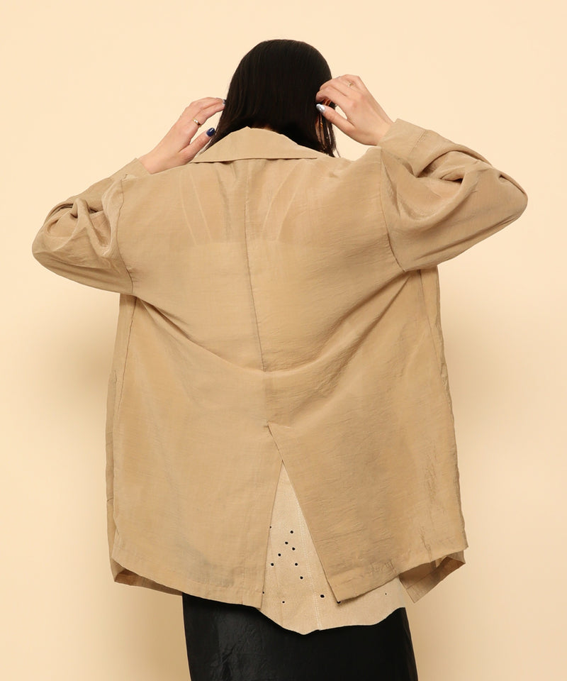 シアー テーラード ジャケット