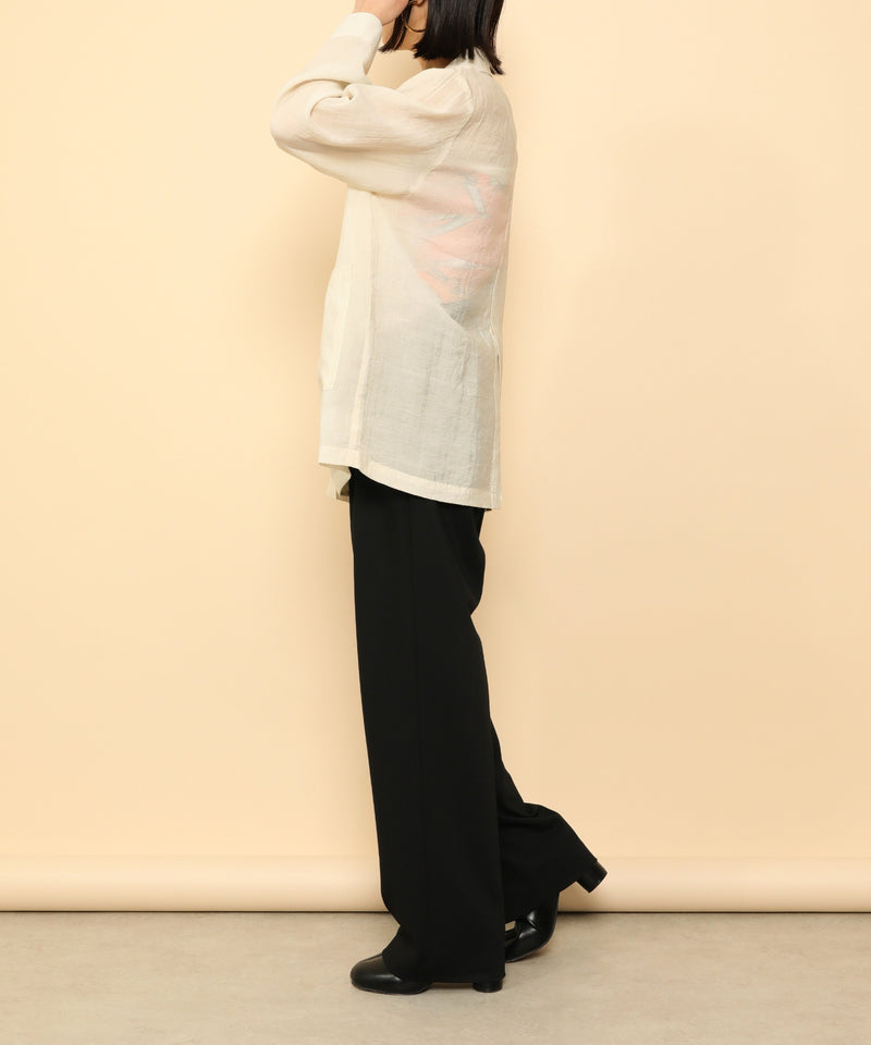 シアー テーラード ジャケット