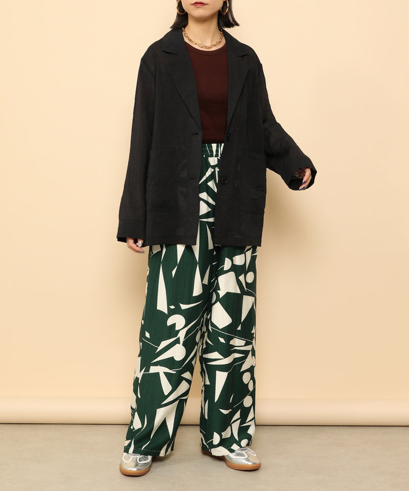 シアー テーラード ジャケット