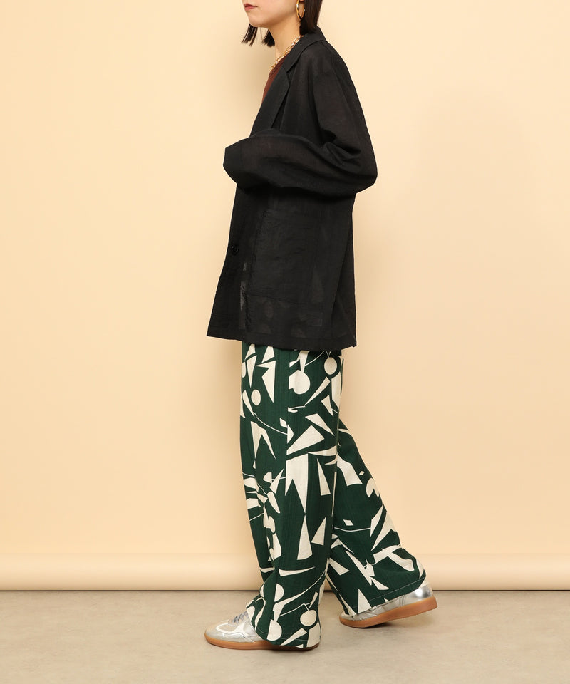 シアー テーラード ジャケット