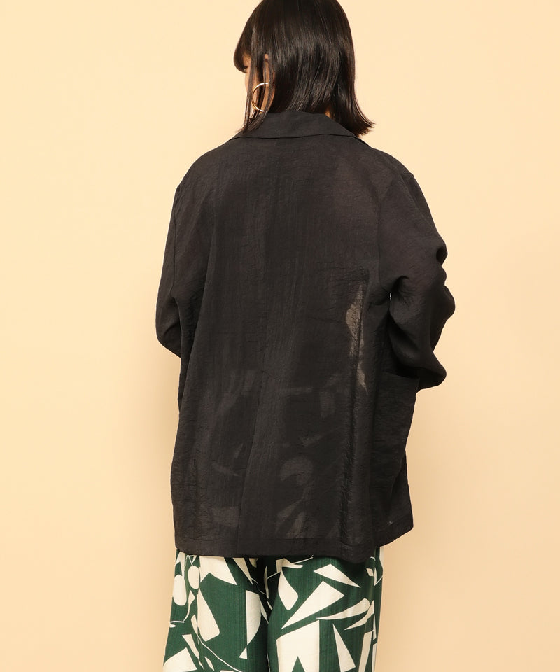 シアー テーラード ジャケット