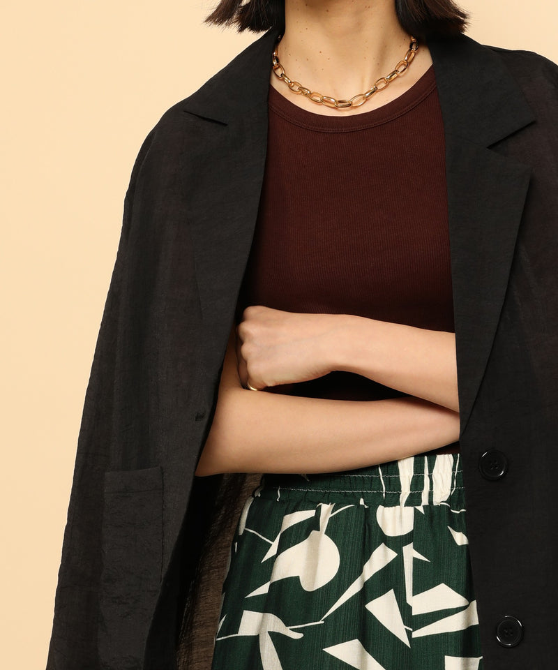 シアー テーラード ジャケット