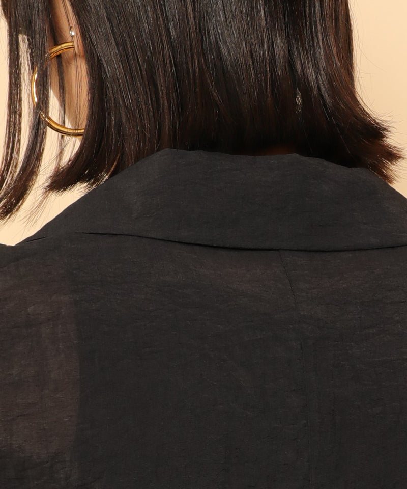 シアー テーラード ジャケット