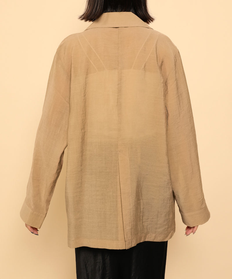 シアー テーラード ジャケット