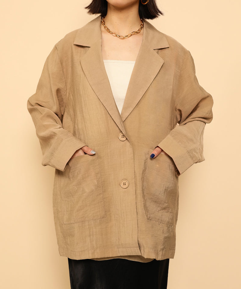 シアー テーラード ジャケット