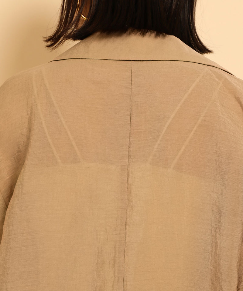 シアー テーラード ジャケット