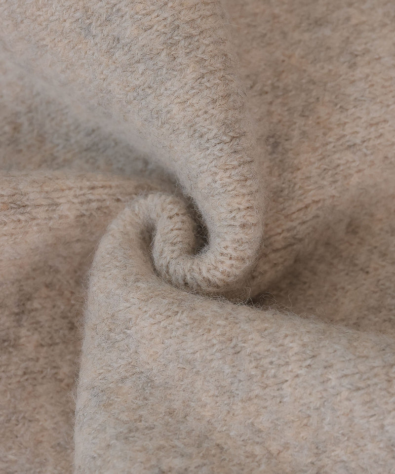 【大人の余裕とこなれ感】深Vネックワイドスリーブオーバーニット