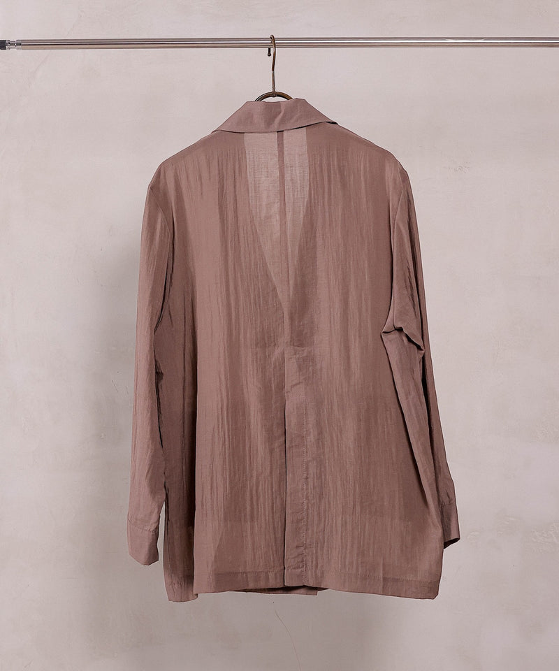 【羽織るだけで大人の抜け感】シアーテーラードジャケット