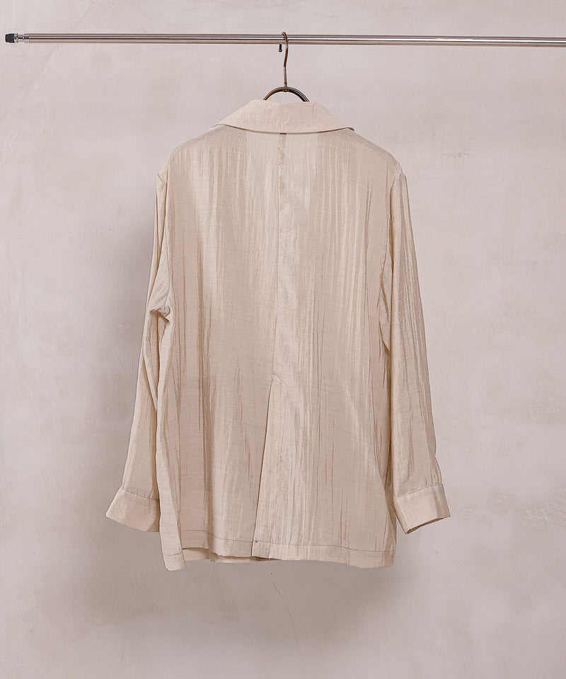 【羽織るだけで大人の抜け感】シアーテーラードジャケット