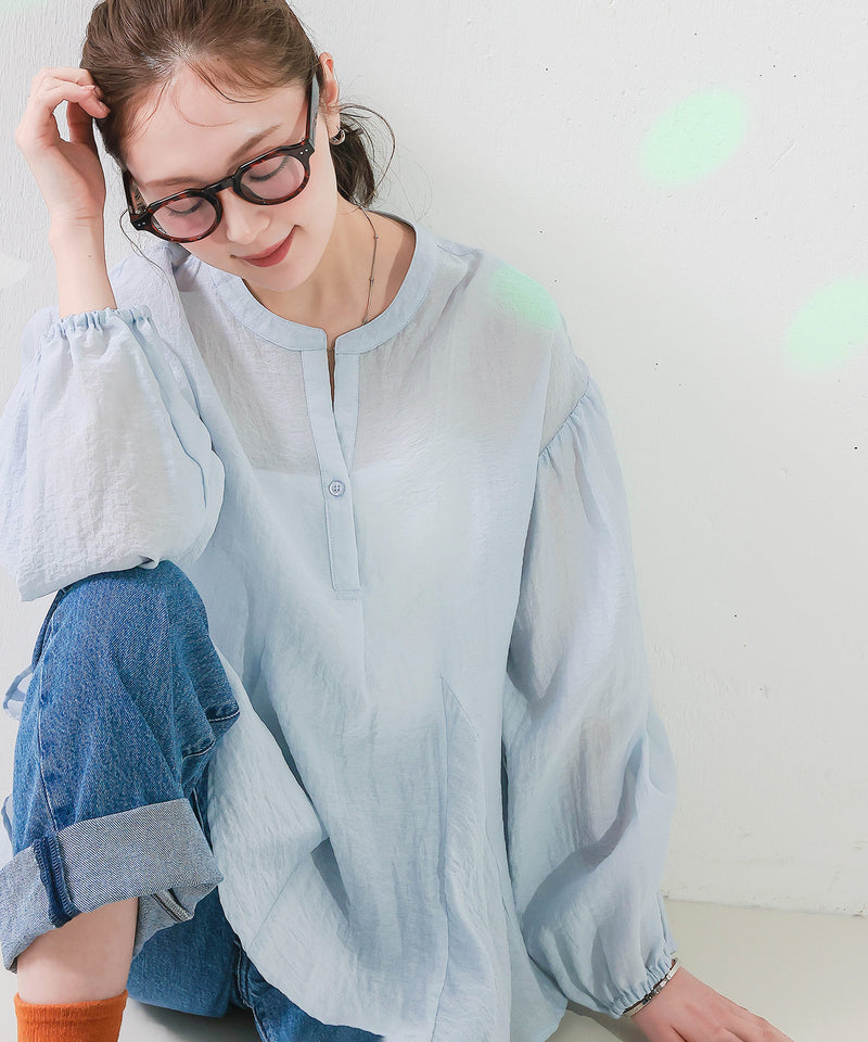 【動きで魅せるシルエット】フレアデザインブラウス