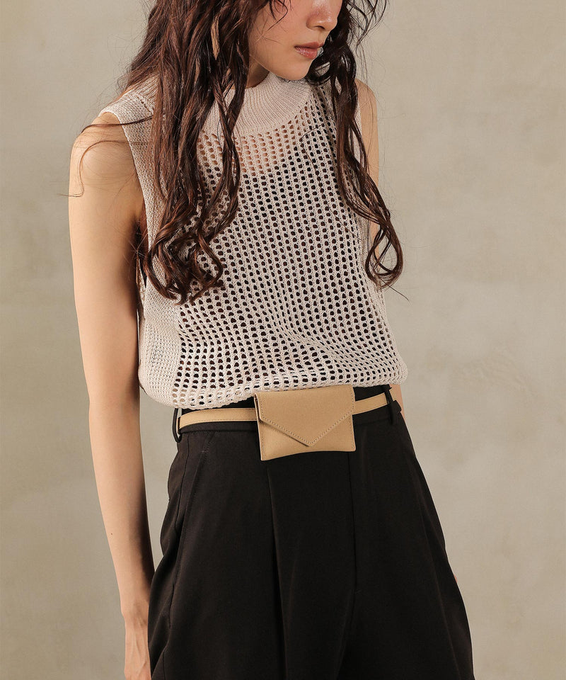 スウェード調 ミニポーチベルト ウエストポーチ ベルト バック