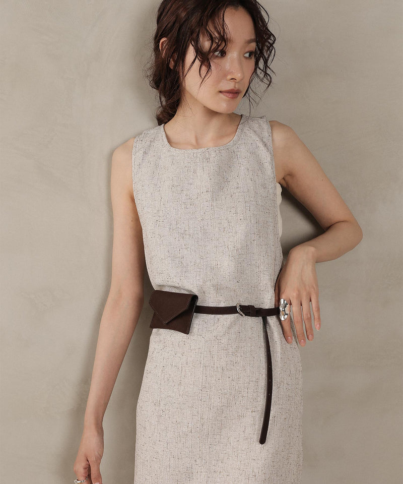 スウェード調 ミニポーチベルト ウエストポーチ ベルト バック