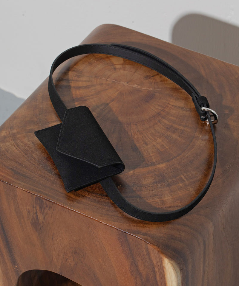 スウェード調 ミニポーチベルト ウエストポーチ ベルト バック