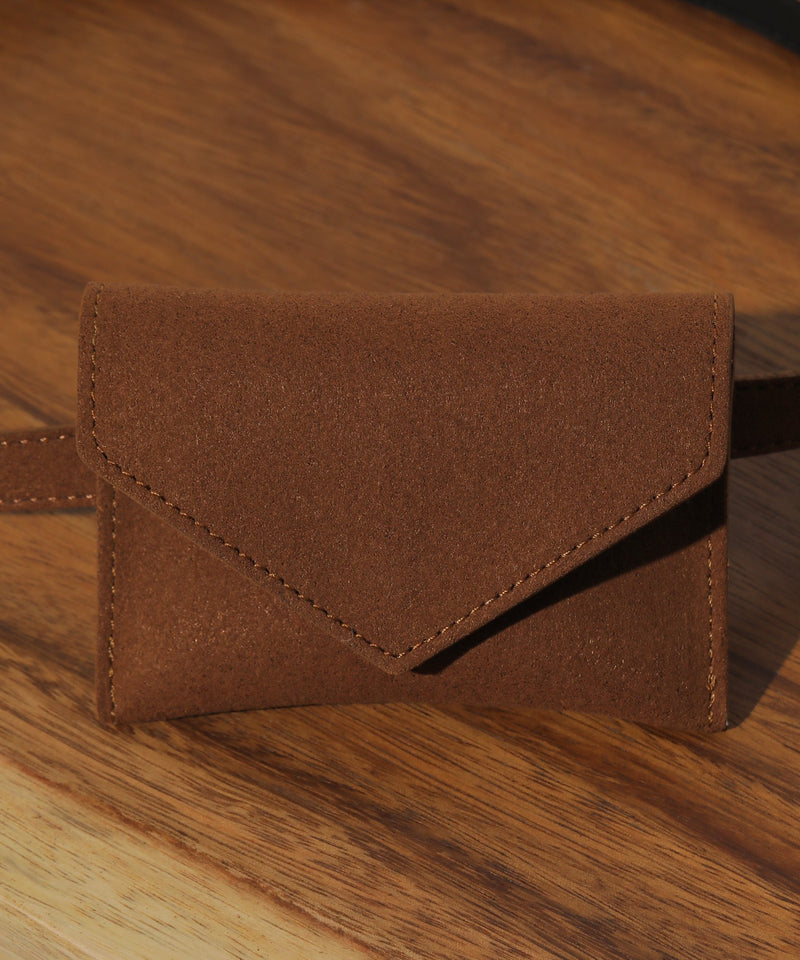 スウェード調 ミニポーチベルト ウエストポーチ ベルト バック