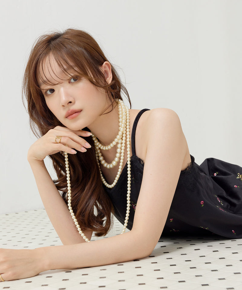 ロングパールネックレス 2個セット