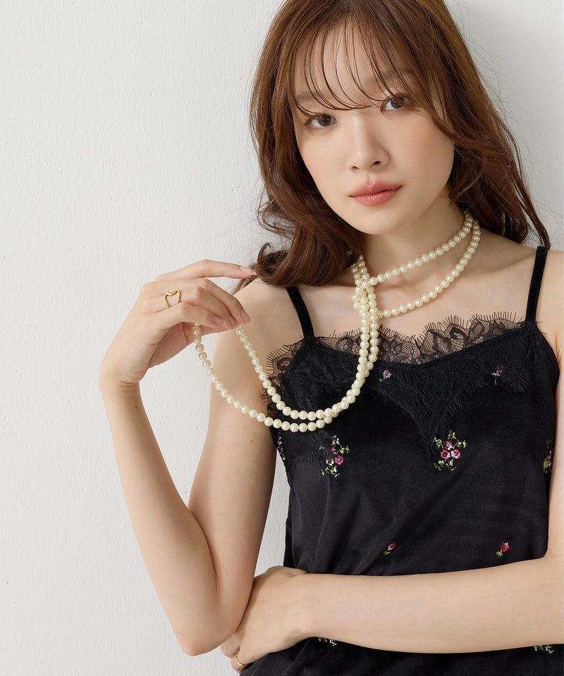 ロングパールネックレス 2個セット
