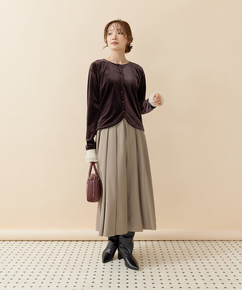 ブラウン / 身長：162cm / 着用：フリー
